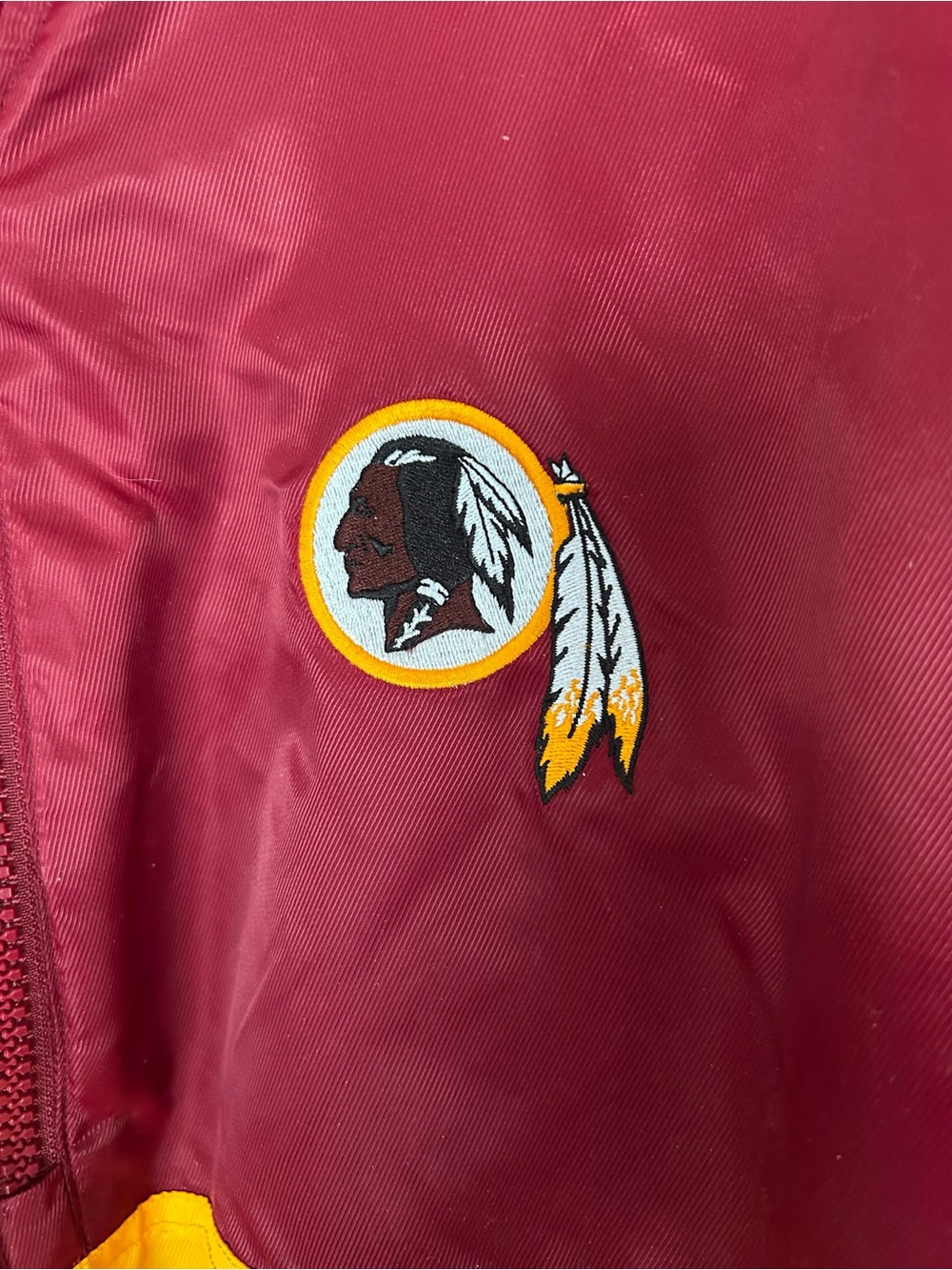 STARTER NFL Redskins VTG Burgundy&Gold windbreaker Size XL - Picture 4 of 5